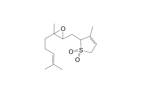 3-Methyl-2-[[3-methyl-3-(4-methylpent-3-enyl)-2-oxiranyl]methyl]-2,5-dihydrothiophene 1,1-dioxide