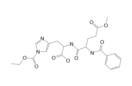 L-Histidine, N-(N-benzoyl-L-.alpha.-glutamyl)-1-(ethoxycarbonyl)-, 5-methyl ester