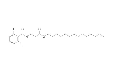 .beta.- Alanine, N-(2,6-difluorobenzoyl)-, tetradecyl ester