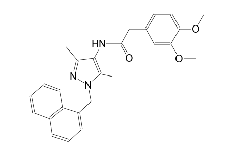 2-(3,4-dimethoxyphenyl)-N-[3,5-dimethyl-1-(1-naphthylmethyl)-1H-pyrazol-4-yl]acetamide