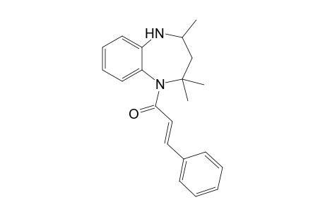 (E)-3-phenyl-1-(2,4,4-trimethyl-2,3-dihydro-1H-1,5-benzodiazepin-5-yl)-2-propen-1-one