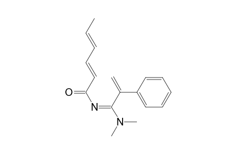 2,4-Hexadienamide, N-[1-(dimethylamino)-2-phenyl-2-propenylidene]-, (E,E,E)-