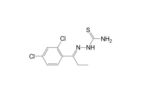 1-[(E)-1-(2,4-dichlorophenyl)propylideneamino]thiourea