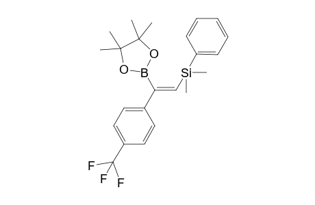 (E)-Dimethyl(phenyl)(2-(4,4,5,5-tetramethyl-1,3,2-dioxaborolan-2-yl)-2-(4-(trifluoromethyl)phenyl)vinyl)silane