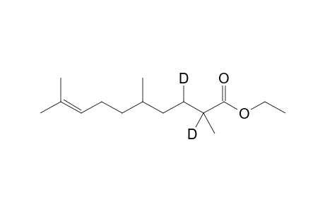 Ethyl 2,3-dideuterio-2,5,9-trimethyldec-8-enoate