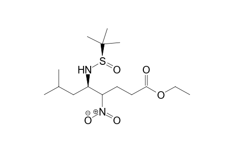(4R*,5R,RS)-Ethyl N-(tert-butanesulfinyl)-5-amino-7-methyl-4-nitrooctanoate