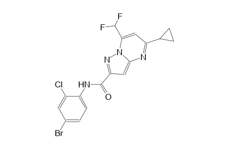N-(4-bromo-2-chlorophenyl)-5-cyclopropyl-7-(difluoromethyl)pyrazolo[1,5-a]pyrimidine-2-carboxamide