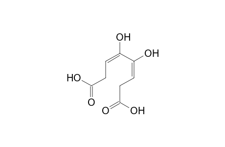 (3E,5E)-4,5-dihydroxyocta-3,5-dienedioic acid