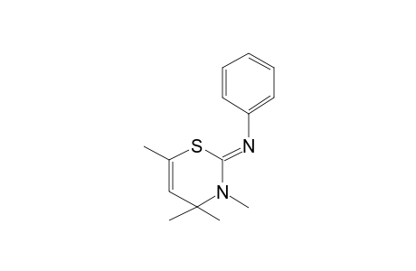 3,4,4,6-Tetramethyl-2-phenylimino-3,4-dihydro-4H-1,3-thiazine