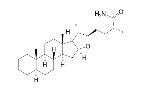 1H-Naphth[2',1':4,5]indeno[2,1-b]furan, furostan-26-amide deriv.