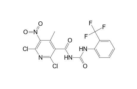 urea, N-[(2,6-dichloro-4-methyl-5-nitro-3-pyridinyl)carbonyl]-N'-[2-(trifluoromethyl)phenyl]-