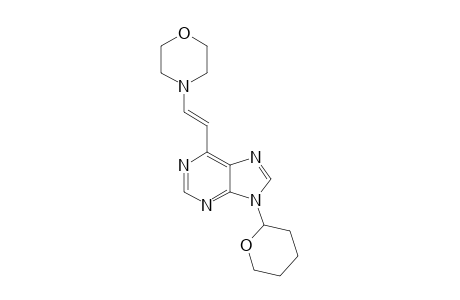 (E)-6-[2-(MORPHOLIN-4-YL)-VINYL]-9-(TETRAHYDROPYRAN-2-YL)-PURINE