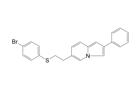 6-[2-(4-Bromo-phenylsulfanyl)-ethyl]-2-phenyl-indolizine