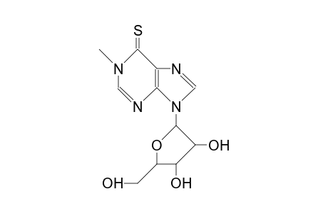 1-Methyl-9.beta.-D-ribofuranosyl-purine-6-thione