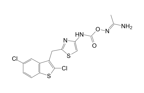 O-{{2-[(2,5-dichlorobenzo[b]thien-3-yl)methyl]-4-thiazolyl]carbamoyl}acetamidoxime