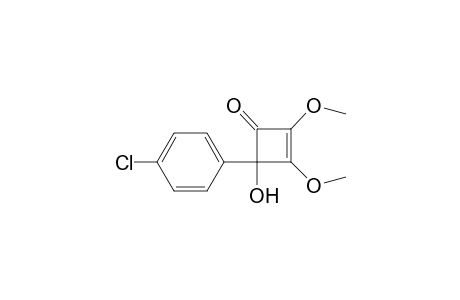 4-(4-Chlorophenyl)-2,3-dimethoxy-4-oxidanyl-cyclobut-2-en-1-one