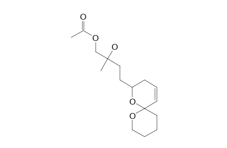 4-(1,7-DIOXASPIRA-[5.5]-UNDEC-4-EN-2-YL)-2-HYDROXY-2-METHYLBUTYLACETATE;DIASTEREOMER-#1