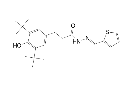 3-(3,5-ditert-butyl-4-hydroxyphenyl)-N'-[(E)-2-thienylmethylidene]propanohydrazide