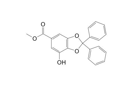 7-Hydroxy-2,2-diphenyl-1,3-benzodioxole-5-carboxylic acid methyl ester