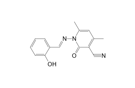 1,2-dihydro-4,6-dimethyl-2-oxo-1-(salicylideneamino)nicotinonitrile