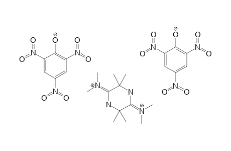 3,3,6,6-Tetramethyl piperazine-2,5-bis(N,N-dimethyliminium)dipicrate