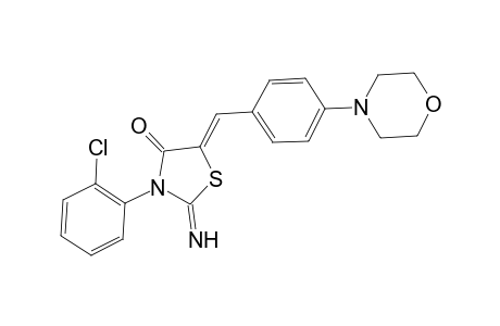 (5Z)-2-azanylidene-3-(2-chlorophenyl)-5-[(4-morpholin-4-ylphenyl)methylidene]-1,3-thiazolidin-4-one