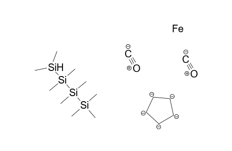 Iron, dicarbonyl(.eta.5-2,4-cyclopentadien-1-yl)(nonamethyltetrasilanyl)-