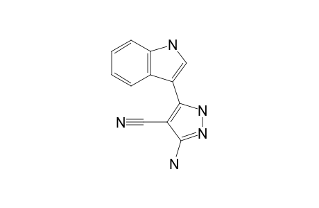 3-Amino-5-(3-indolyl)-4-pyrazolecarbonitrile