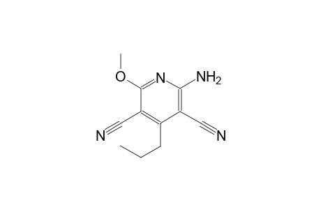 2-amino-3,5-dicyano-4-propyl-6-methoxypyridine