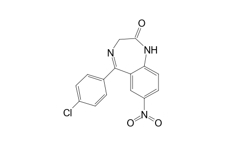5-(4-Chlorophenyl)-2,3-dihydro-7-nitro-1H-1,4-benzodiazepin-2-one