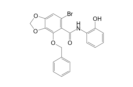 6-Bromo-2'-hydroxy-2-benzyloxy-piperonyl acid anilide