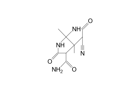 1,5-Dimethyl-cis-4-cyano-3,7-dioxo-2,8-diaza-bicyclo(3.3.0)octane-6-carboxamide