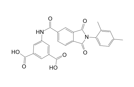 5-[[2-(2,4-dimethylphenyl)-1,3-bis(oxidanylidene)isoindol-5-yl]carbonylamino]benzene-1,3-dicarboxylic acid