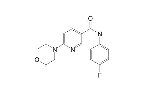 3-Pyridinecarboxamide, N-(4-fluorophenyl)-6-(4-morpholinyl)-