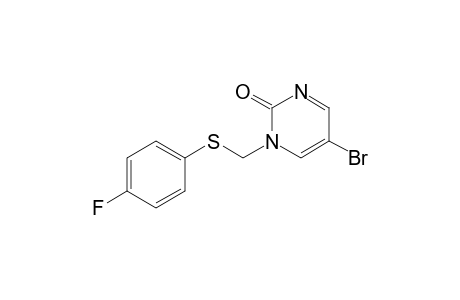 5-Bromanyl-1-[(4-fluorophenyl)sulfanylmethyl]pyrimidin-2-one