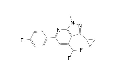 3-cyclopropyl-4-(difluoromethyl)-6-(4-fluorophenyl)-1-methyl-1H-pyrazolo[3,4-b]pyridine