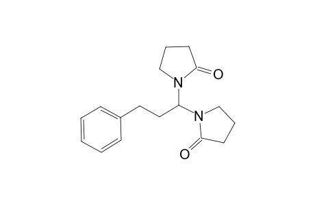 1-[N,N'-Bis(formyl)-N,N'-bis(2-oxopyrrolidin-1-yl)]-3-phenylpropanebisamide