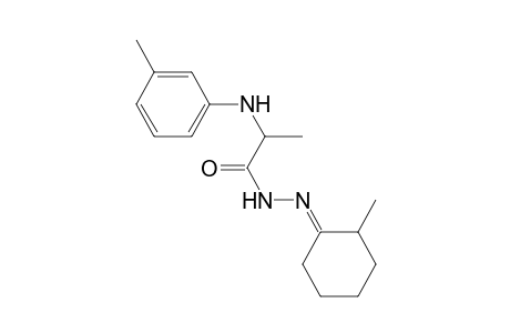 Propanehydrazide, N2-(2-methylcyclohexylidene)-2-(3-methylphenylamino)-