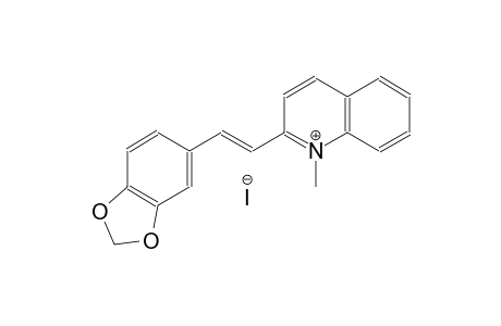 2-[(E)-2-(1,3-benzodioxol-5-yl)ethenyl]-1-methylquinolinium iodide