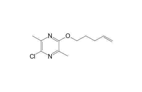 2-chloro-3,6-dimethyl-5-pent-4-enoxypyrazine