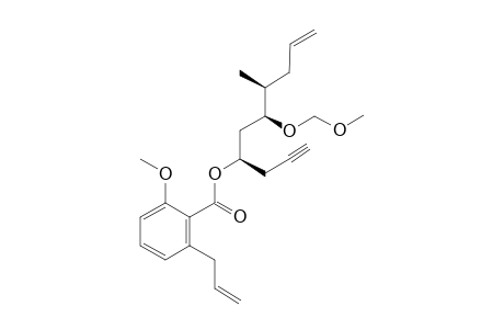 (1S,3R,4S)-3-(METHOXYMETHOXY)-4-METHYL-1-(PROP-2-YNYL)-HEPT-6-ENYL-2-ALLYL-6-METHOXYBENZOATE