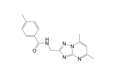 benzamide, N-[(5,7-dimethyl[1,2,4]triazolo[1,5-a]pyrimidin-2-yl)methyl]-4-methyl-