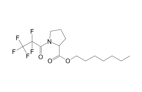 L-Proline, N-pentafluoropropionyl-, heptyl ester