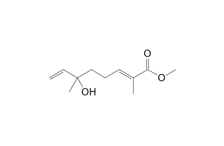 (E)-6-HYDROXY-2,6-DIMETHYLOCTA-2,7-DIENOIC-ACID-METHYLESTER