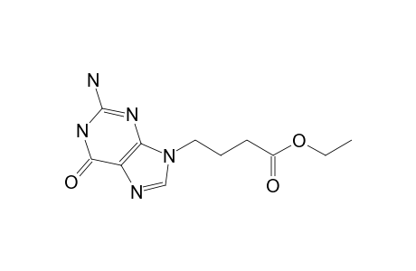 4-(2-amino-6-keto-3H-purin-9-yl)butyric acid ethyl ester