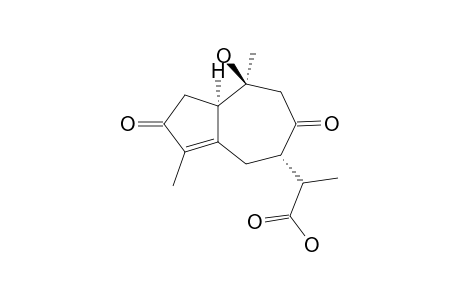 10-BETA-HYDROXY-(1-ALPHA-H,7-BETA-H)-GUAI-4-EN-3,8-DIOXO-13-OIC-ACID