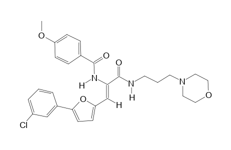 benzamide, N-[(Z)-2-[5-(3-chlorophenyl)-2-furanyl]-1-[[[3-(4-morpholinyl)propyl]amino]carbonyl]ethenyl]-4-methoxy-