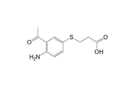 3-(3-acetyl-4-aminophenylthio)propionic acid