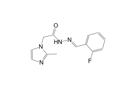 N'-[(E)-(2-fluorophenyl)methylidene]-2-(2-methyl-1H-imidazol-1-yl)acetohydrazide