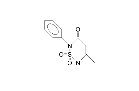 1,1-diketo-5,6-dimethyl-2-phenyl-1,2,6-thiadiazin-3-one